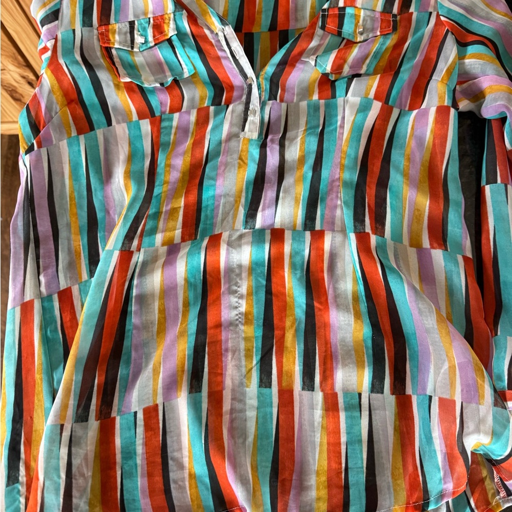 Colorful Striped ARIAT Blouse
